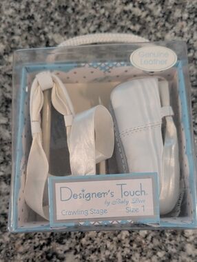 Baby Deer White Baby Walker Shoes Designer's Touch